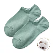 【ONEDER旺達】ONEDER 訂製款 有機棉船襪 踝襪 女襪22-26CM AN-E101 果綠