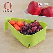 【日本小久保KOKUBO】日本製水槽廚餘用三角瀝水架 -綠