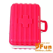 【iSFun】旅行專用＊行李箱造型6格藥盒 桃