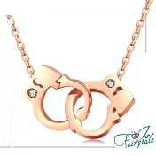 【伊飾童話】硬派手銬＊玫瑰金鎖骨短鍊