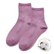 【ONEDER旺達】ONEDER 訂製款 有機棉長襪 中長襪 女襪22-26CM AN-A401 芋-5