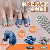 簡約日式居家室內拖鞋 深海藍40-41