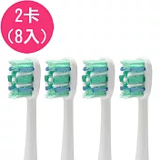 【驚爆價】《2卡8入》副廠小刷頭 電動牙刷頭 刷毛增量波浪BL553(相容飛利浦 PHILIPS 電動牙刷)
