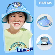 Lemonkid 兒童炫彩半空帽 藍鯊魚