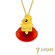 【Just Gold 鎮金店】滿福如意十二生肖系列純金吊墜-雞(不含鍊)