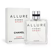 CHANEL 香奈兒 ALLURE SPORT男性運動清新古龍水(50ml) EDC-國際航空版