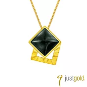 【Just Gold 鎮金店】幾何魅力系列 純金吊墜(不含鍊)