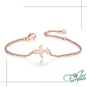 【伊飾童話】旅行飛機*童趣典雅細手鍊 金