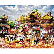 ArtLife藝術生活【TW027】台灣風情誌-廟會舞龍_ 數字油畫 DIY 彩繪