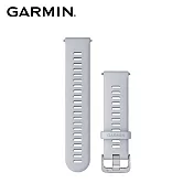 GARMIN Quick Release 22mm 矽膠錶帶 鵝卵石白