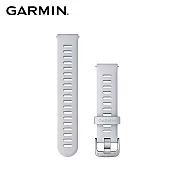 GARMIN Quick Release 18mm 矽膠錶帶 鵝卵石白