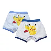 【ONEDER旺達】寶可夢皮卡丘 二入四角褲內褲 純棉內褲 兒童內褲 Pikachu內褲- S -PK-CU003