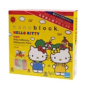 【日本 Kawada】Nanoblock 迷你積木-kitty凱蒂貓遊戲園區場景組 NBH-056