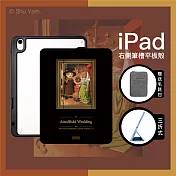 【Knocky貓美術館聯名】『阿諾菲尼貓夫妻的婚禮』iPad Air 4 / Air 5 10.9吋 平板保護殼(三折式/硬底軟邊/右側筆槽保護套)