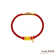 J’code真愛密碼金飾 卡娜赫拉的小動物-滿滿愛粉紅兔兔硬金/鋼編織手鍊