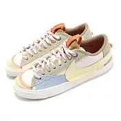 Nike 休閒鞋 Wmns Blazer Low 77 Jumbo 白 黃 寶寶藍 橘 女鞋 大勾 DX6043-171