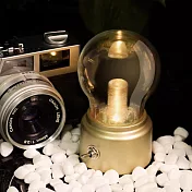 充電式懷舊燈泡造型夜燈 金色