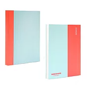 FANTASTICPAPER 落紙如飛筆記書 XL(天藍x暖紅) (空白)