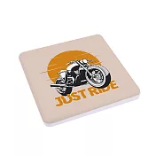 珪藻土吸水杯墊 杯墊 防潮 硅藻土 防滑墊 吸水墊 隔熱墊 Just ride(方形)