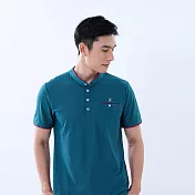 【遊遍天下】男款立領抗UV防曬涼感吸濕排汗機能POLO衫GS1040 藍色 (高爾夫球衫) L 藍色