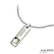 J’code真愛密碼銀飾 美夢成真純銀男墜子 送白鋼項鍊
