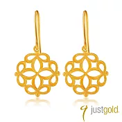 【Just Gold 鎮金店】真我宣言 黃金耳環