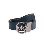 MICHAEL KORS 素面皮革皮帶-深藍