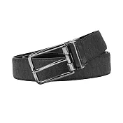 MICHAEL KORS 皮革可翻轉雙面皮帶-黑灰