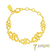 【Just Gold 鎮金店】耀眼傳奇 黃金手鍊