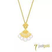 【Just Gold 鎮金店】華爾滋 黃金墜子(不含鍊)