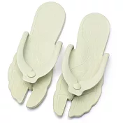 【EZlife】旅行折疊便攜防滑人字拖- S 淺綠