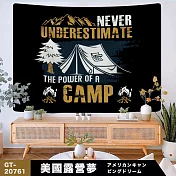 【Camping Box】創新露營美學設計感厚實掛布鋪巾兩用毯150X200CM (露營掛布 露營鋪墊 露營兩用毯) 美國露營夢 GT-20761