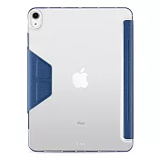 JTL / JTLEGEND iPad Air 2022 Amos 10.9吋 相機快取多角度折疊布紋皮套(無筆槽) 海軍藍