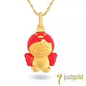 【Just Gold 鎮金店】Hello Kitty百變Cutie十二生肖 黃金墜子-雞(不含鍊)