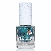 英國 【Miss NELLA】兒童水性可撕式安全指甲油-閃閃炫光藍MN26 (4ml)