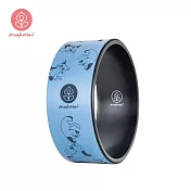 【Mukasa】PU瑜珈輪 - 藍/貓咪 - MUK-21506