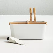 《Premier》4格竹纖維收納盒(白) | 整理籃 置物籃 儲物箱