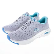 Skechers 女 休閒系列 ARCH FIT 休閒鞋 149722GYBL US7.5 灰色