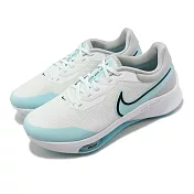 Nike 高爾夫球鞋 Air ZM Infinity Tour Next% 男女鞋 寬楦 水藍色 鞋釘 緩震 DM8446-114 28cm WHITE/BLUE