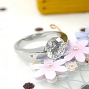 【伊飾童話】純淨界線＊一克拉單鑽戒  5號