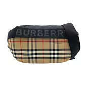 BURBERRY Vintage格紋中號斜背/腰包(米)