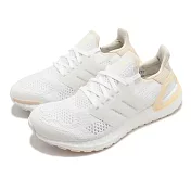 adidas 慢跑鞋 Ultraboost 19.5 DNA 女鞋 白 橘 透氣 緩震 運動鞋 愛迪達 GZ6469