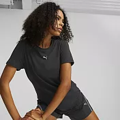 PUMA 女 慢跑系列Cloudspun短袖T恤(F) 52215201 M 黑