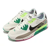 Nike 高爾夫球鞋 Air Max 90 Golf NRG 男女鞋 白 綠 花 氣墊 運動鞋 DQ0279-100