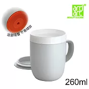 artiart 內膽白瓷吸盤不倒杯260ml附蓋  DRIN075