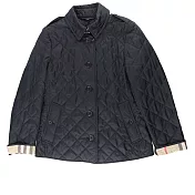 BURBERRY 菱格紋棉質輕型外套 M / L / XL (L)(海軍藍)