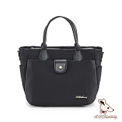 B.S.D.S冰山袋鼠 - 知性巴黎 - 優雅美學手提兩用蝙蝠包【J2023-K】 經典黑
