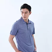 【遊遍天下】MIT台灣製男款抗UV防曬吸濕排汗機能POLO衫(GS1025) XL 寶藍