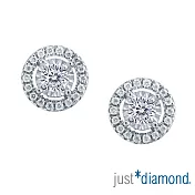 【Just Diamond】Dreamy系列 18K金鑽石耳環-華麗款