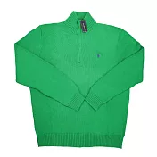 Polo Ralph Lauren 男版高領拉鍊針織長袖 綠 XL